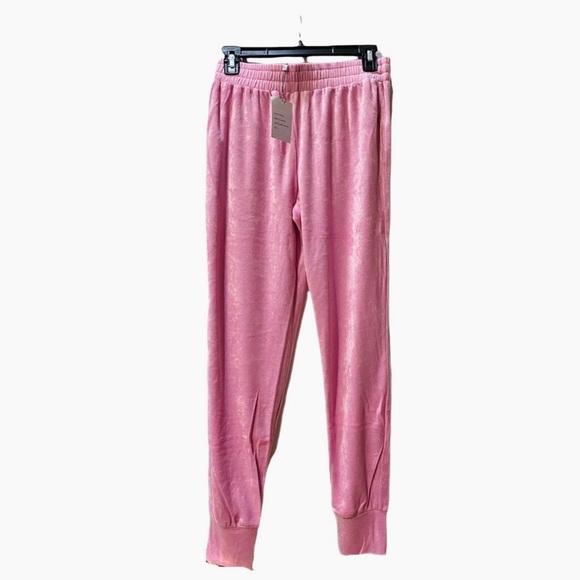 Generation Love Ivy Velour Joggers Bubblegum Pink Medium NEW NWT - Picture 3 of 4